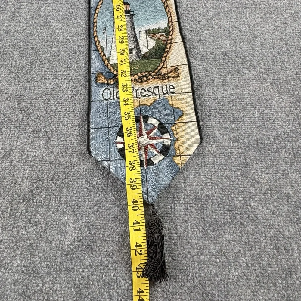 Vintage Lighthouses Of The Great Lakes Bell Pull Wall‎ Hanging Nautical Coastal